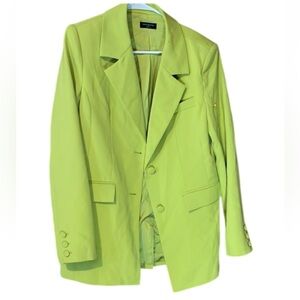 Naked Wardrobe lime green blazer